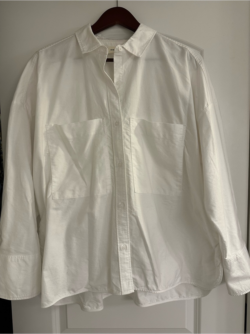 Everlane White Poplin Button-Down Shirt